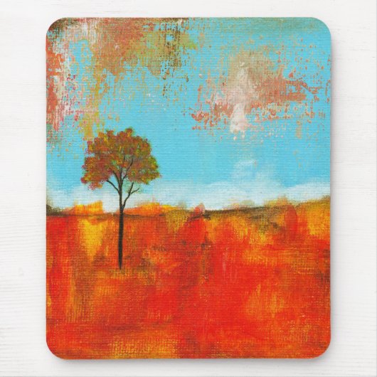 歓喜の抽象的な景色の木の芸術の絵画 マウスパッド (正面)