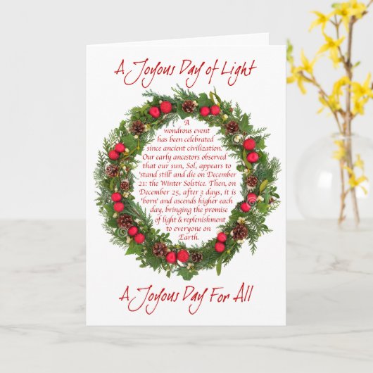 歓喜の日 - カード (黄色い花)