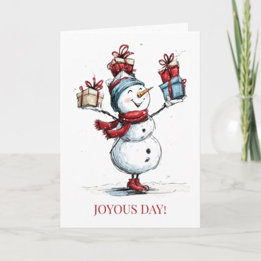 歓喜の日！クリスマスカード シーズンカード (正面)