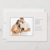 歓喜の束の図解入りの、写真付きの誕生のお知らせ 招待状 (裏面)