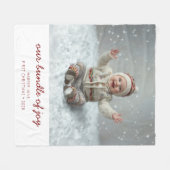 歓喜の束 フリースブランケット (正面(横))