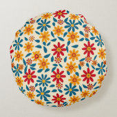 歓喜の枕の花 ラウンドクッション (裏面)