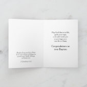 歓喜の歌アダルトバプテスマのグリーティングカード カード (内部)