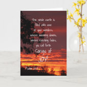 歓喜の歌アダルトバプテスマのグリーティングカード カード (黄色い花)