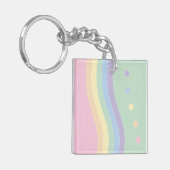 歓喜の波（流れ） キーホルダー (正面左)