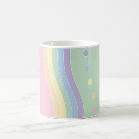 歓喜の波（流れ） コーヒーマグカップ (中央)