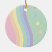 歓喜の波（流れ） セラミックオーナメント (正面)