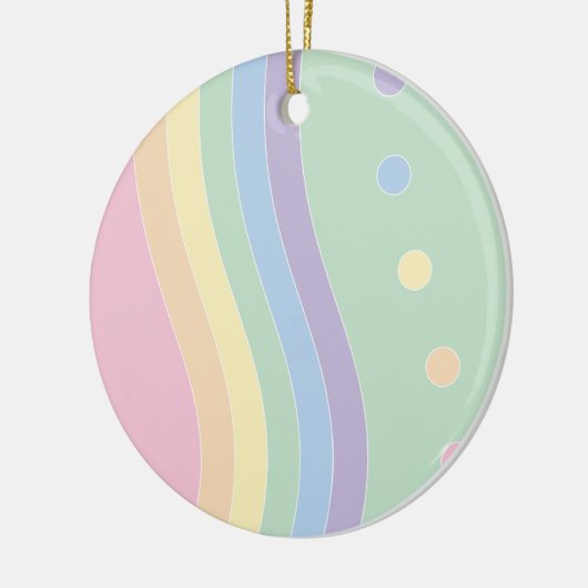 歓喜の波（流れ） セラミックオーナメント (左)