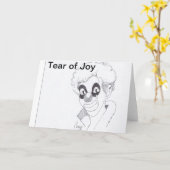 歓喜の涙のグリーティングカード カード (黄色い花)