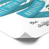 歓喜の知らせ |ハヌカパーソナライズされたアートプリント ポスター (角)