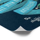 歓喜の知らせ |ハヌカパーソナライズされたー ポスター (角)