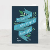 歓喜の知らせ |写真付きハヌカカード シーズンカード (正面)