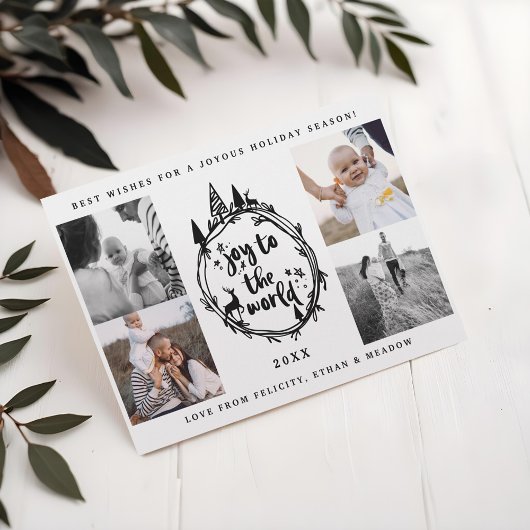 歓喜の言葉 | 黒い松の木 複数写真 シーズンカード