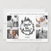 歓喜の言葉 | 黒い松の木 複数写真 シーズンカード (正面)