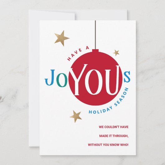 歓喜の赤い企業のクライアント感謝の休日 (正面)