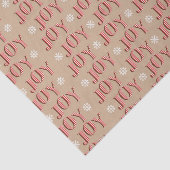 歓喜の赤とベージュのクリスマス 薄葉紙 (詳細)