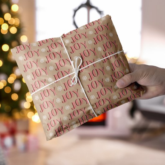 歓喜の赤とベージュのクリスマス 薄葉紙