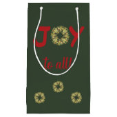 歓喜の軽快なリースクリスマス抱き枕 スモールペーパーバッグ (正面)