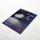 歓喜の銀夜の風景の季節 箔シーズンカード (回転した状態)