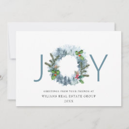 歓喜の風景のリース　クリスマスの森からのグリーティング シーズンカード