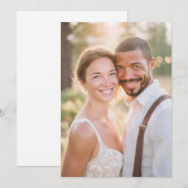 歓喜の黄金の自然主義的な写真 招待状 (正面/裏面)