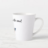 歓喜は魂から湧き上がる蝶 カフェラテマグ (右)