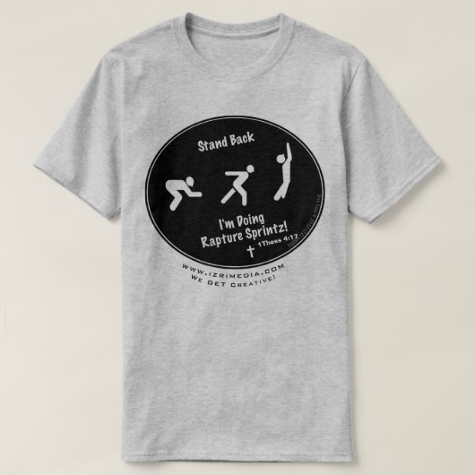 歓喜スリンツ！（グレー）byトロイ・ゴスTシャツ Tシャツ (デザイン正面)