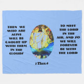 歓喜聖句 フリースブランケット (正面(横))