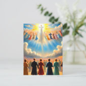 歓喜：キリスト教宗教美術 ポストカード (スタンド正面)