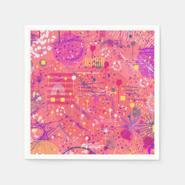 歓喜 : 溢れ出すアート スタンダードカクテルナプキン