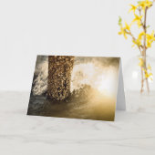 歓喜! 素晴らしい嵐は終わりました! カード (黄色い花)