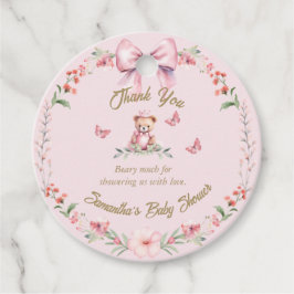 歓喜：開花と蝶のメッセージカード フェイバータグ