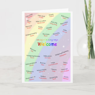 歓迎されたカード カード