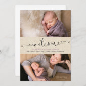 歓迎されたコラージュ 案内状 (正面/裏面)