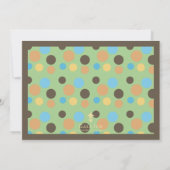 歓迎されたジャングル王ベビーシャワー 招待状 (裏面)