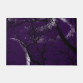 歓迎されたドア・マットの抽象芸術の紫色の月の木 ドアマット (正面)
