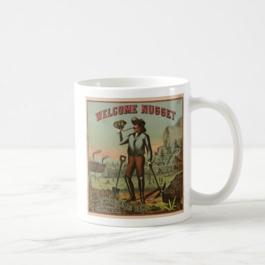 歓迎されたナゲット1904 コーヒーマグカップ (右)