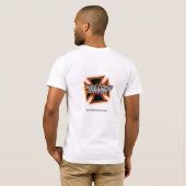 歓迎されたバイクもしくは自転車に乗る人は、道のそれを得ます! Tシャツ (裏面フル)