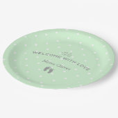 歓迎されたベビーのパーティーの紙皿 ペーパープレート (アングル)