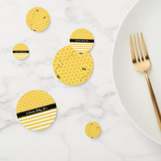 歓迎されたベビーの蜂のテーブルの紙吹雪の蜜蜂の巣のデザイン コンフェッティ