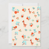 歓迎されたベビーシャワーの招待状 招待状 (裏面)