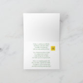 歓迎されたベビー! カード (内部)