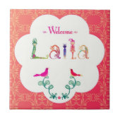 歓迎されたベビーLaila:。 タイル (正面)