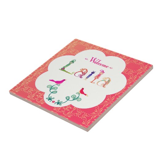 歓迎されたベビーLaila:。 タイル (側面)