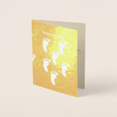 歓迎されたホイルカード 箔カード (正面)