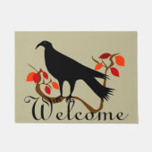 歓迎されたワタリガラス ドアマット (正面)