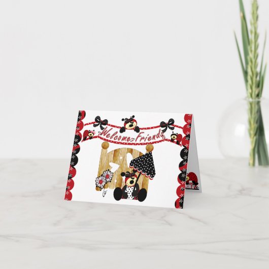 歓迎された友人 招待状 (正面)