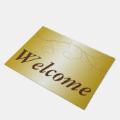 歓迎された国内戦線のドアの華美なエレガント ドアマット (アングル)
