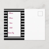 歓迎された夏期 インビテーションポストカード (裏面)