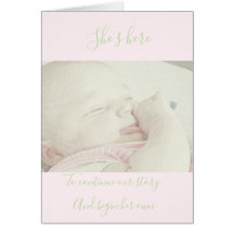 歓迎された女の赤ちゃん